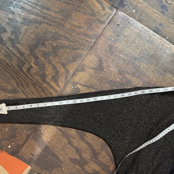 Reformation Metallic Black and Gold Maxi Knit Dress Small - Picture 12 of 14